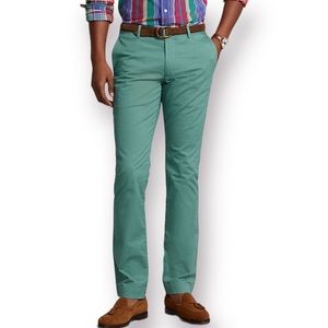 Polo Ralph Lauren Chino Pant Stretch Straight Fit Tiki Green